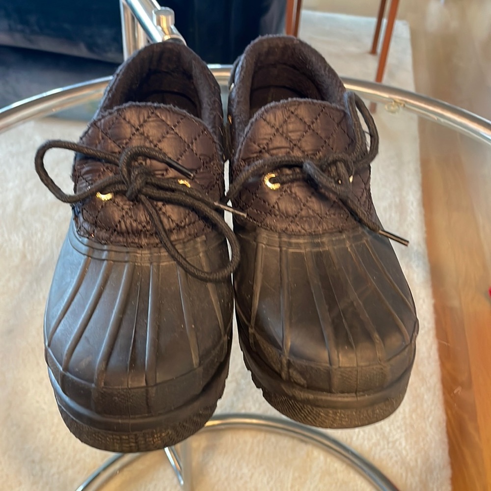 ☔️🌧️💦Sperry Top-Sider Waterproof Rubber Duck Boots/Shoes *fleece lined